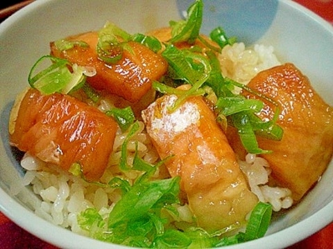 ジューシー~~! 「鮭ハラス丼」 ♪♪